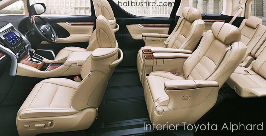 Interior All New Toyota Alphard Hire Bali