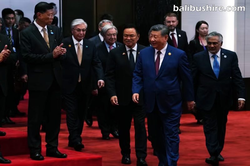 Chinese leader Xi Jinping joins the opening ceremony for the World AI Conference in Shanghai